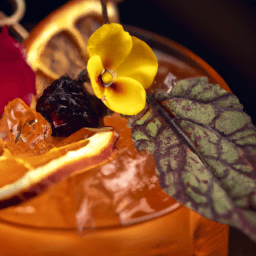 A picture of the cocktail that has been created
