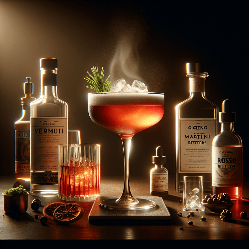 A picture of the cocktail that has been created