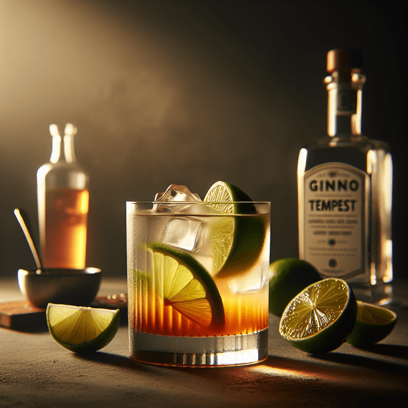 A picture of the cocktail that has been created